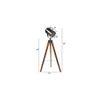 Win Nickle Aluminum Shade Floor Lamp