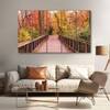 The Castle Decor Bridge Forest Spring Wall Art Set of 5 27x48 Inch