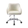 Doe Buck Leisel Modern Off White Velvet Office Chair