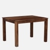 Charlie 4 Seater Dining Set In Walnut Finish