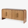 Linn Solid Wood Sideboard in Brown Colour