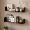 Alivo Floating Bookshelf Brown
