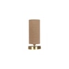 Iero Beige Jute table lamp with Gold wood base