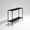 Regan Metal Console Table in Black Colour