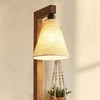 Henry Beige Jute Floor Lamp with Beige Jute Base