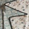 Noa White & Green Floral Cotton Dohar Set Of 2 Reversible Single Bed 300 Tc Size 240 X 160 Cms