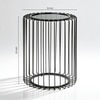 Black Metal Side Table in Black Colour
