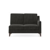Abbey Sectional Sofa (Colour : Graphite Grey, Cushion : Hard, Seater : Left Aligned 2 Seater + Left Aligned Chaise)