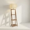 Raphael Beige Jute Floor Lamp with Beige Jute Base