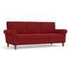 Oxford 3 Seater Fabric Sofa in Salsa Red Colour