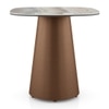 Aeris Metal Side Table in Jupiter Spanish Ceramic Finish
