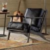 Cortez Solid Wood Relax Chair in Rustic Black