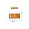 Elora 24 Centrum Wooden 2 Series Hanging Lamp