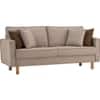 Scandinavian Nexon Three Seater Sofa Natural Wood Finish