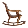 Rajasthani Solid Wood Rocking Chair in Teak Colour