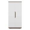 Baltoro Engineered Wood Tall Shoe Rack in White Finish