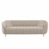 Nero Velvet 3 Seater Sofa in Cream Colour