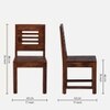 Elian Solid Wood Dining Chair in Honey Finish - Set of 2