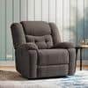 Theo Single Seater Motorized Recliner In Urban Grey Premium Chenille Fabric