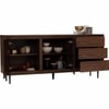 Scandinavian Hutto Large Sideboard Walnut Finish