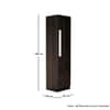 Hexa Red Wooden 1 Door Wardrobe with 2 Drawers and Hanging Space in Flower Wenge Colour