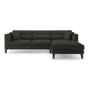 Lewis Sectional Sofa (Colour : Graphite Grey, Cushion : Hard, Seater : Right Aligned 3 Seater + Right Aligned Chaise)