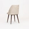 Bicasso Solid Wood Dining Table with Six Chairs in Grey Colour