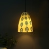 Modern Glass Electric Hanging Light in White Colour