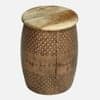 Regalia Decorative Handcrafted Metal Side Table in Copper Finish