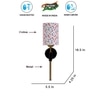 Devansh Metal Electric Wall Light in Black Colour with Multi Shade Count of 1 Light