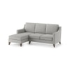 Abbey Sectional Sofa (Colour : Vapour Grey, Cushion : Hard, Seater : Left Aligned 2 Seater + Left Aligned Chaise)