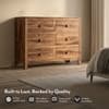 Magellan Solid Wood Chest of 6 Drawers in Teak Finish