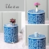 Unique Wood Side Table in Multicolor Colour