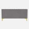 Fame Velvet 3 Seater Sofa in Grey Colour