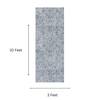 Neulooms Handloom Knotted Reversible Flatweave Runner Rug Blue or Ivory 3x10