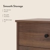 Ben Engineered Wood Chest of 4 Drawers in Classic Walnut Finish