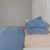 Stoa Paris King Size Printed Comforter with 4 Pillow Covers, Aesthetic Bedding Vogue Blue