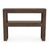 Epsilon Solid Wood Console Table In Danish Walnut Finish