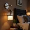 Eliante Modern Wall Lights Mild Steel & Glass Material Gold & White Finish