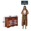 Rangrez Two Door Sheesham Wood Sideboard in Honey Oak Finish
