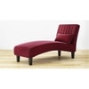 Fiest Velvet Chaise Launger in Maroon Colour