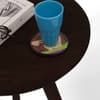 Robbins Solid Wood Side Table in Teak Finish