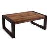 Altura Rectangular Solid Wood Coffee Table In Two Tone Finish