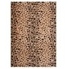 Multicolor Abstract Machine Made Polyester 6 X 9 Feet Carpet