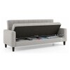Salford 3 Seater Sofa Cum Bed In Vapour Grey Colour