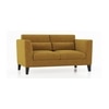 Lewis 2 Seater Fabric Sofa In Ochre Colour