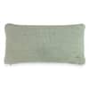 Violette Arch Green Cotton Knitted Decorative Cushion Cover 12 x 20 Inches