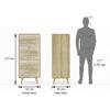 Ivara Solid Wood Chest of 5 Drawers in Natural Finish