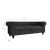 Azure Fabric Sofa (Black)