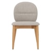 Scandinavian Olsen Dining Chair Beige Natural Wood Finish